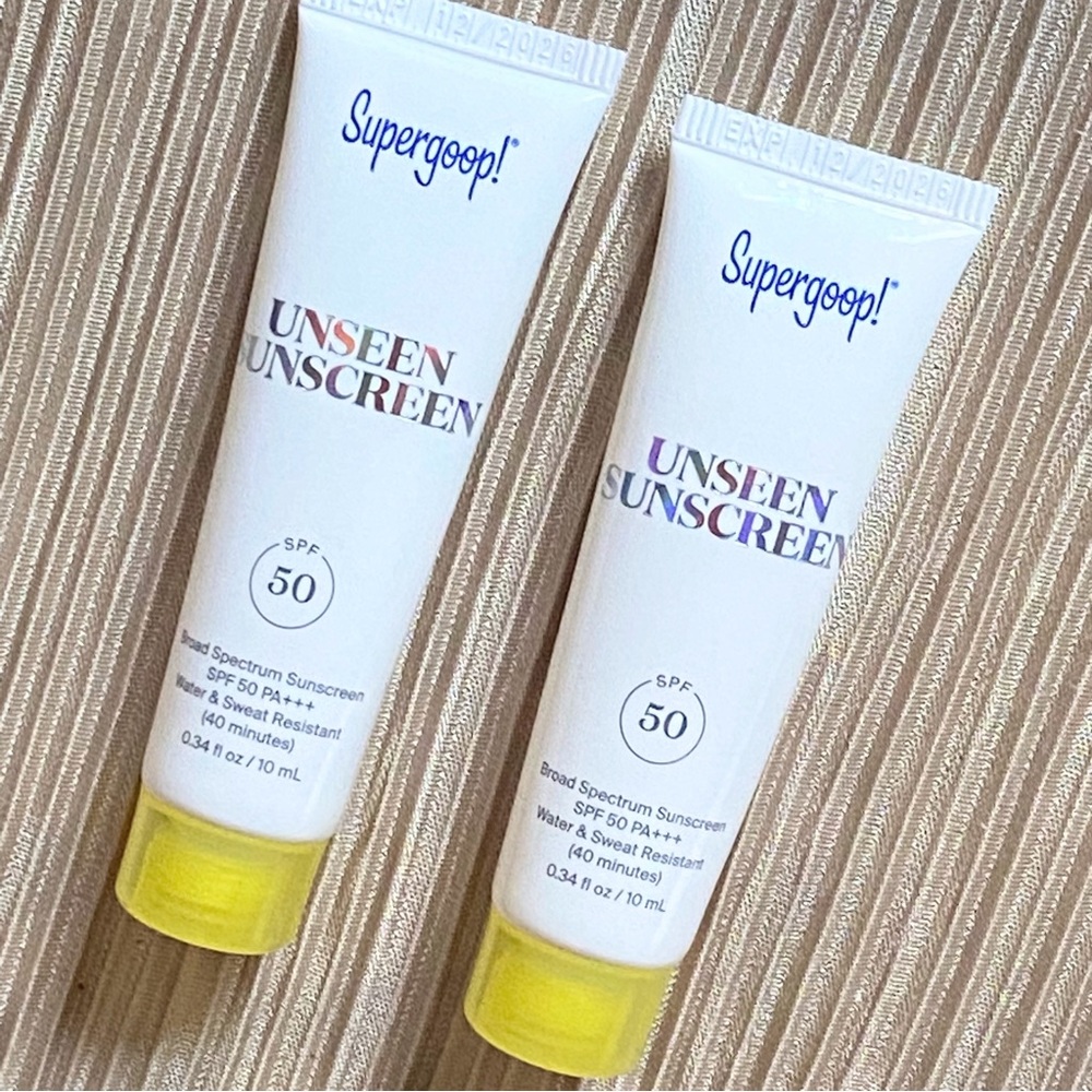 2 Supergoop! UNSEEN SUNSCREEN 10ml travel size